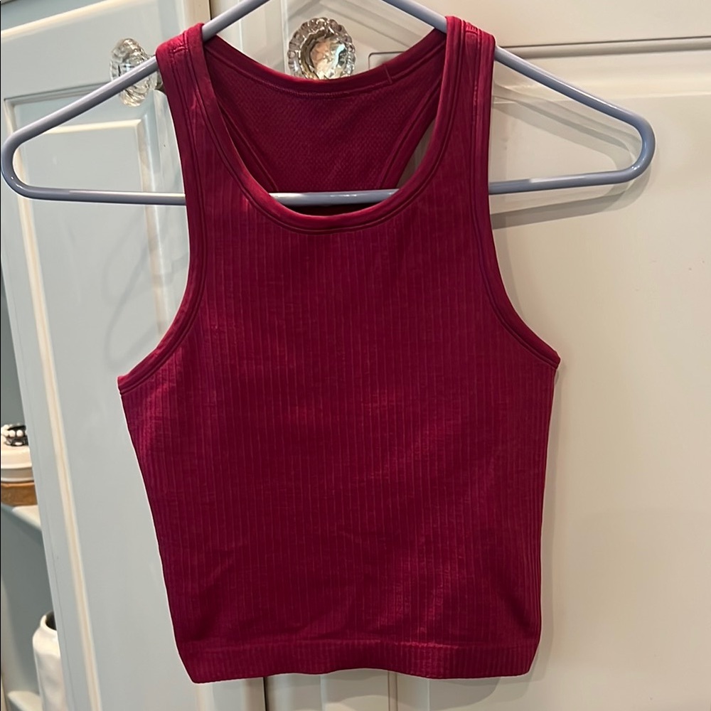 Lululemon Athletica Ebb To Street Cropped Racerback Tank Size 4